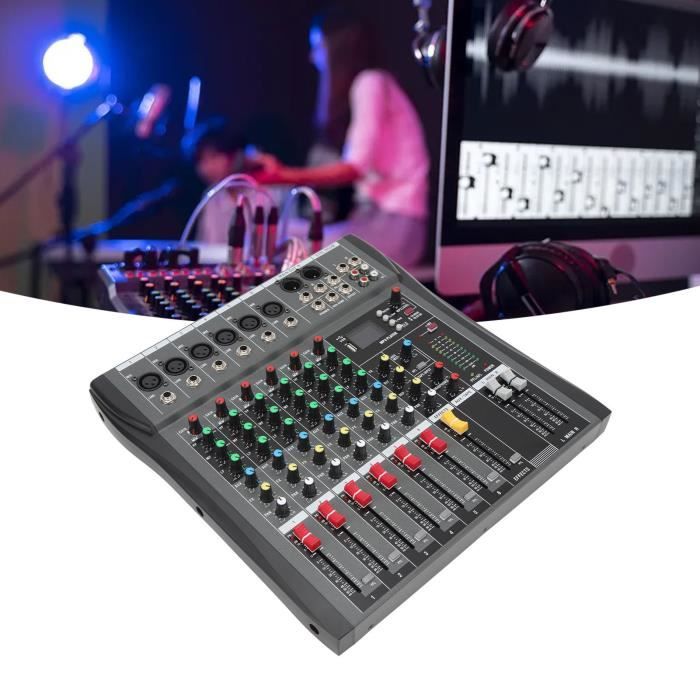 EJ.life Table de mixage audio Table de Mixage 6 Canaux avec Bluetooth, Table  de Mixage , Table de Mixage DJ, quincaillerie test - Cdiscount TV Son Photo