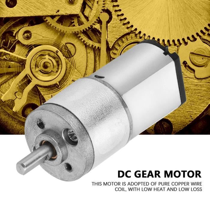 Kit Moteur à Engrenages DC 12V Avec Encodeur - 200 RPM - Pour Robot, Voiture Intelligente DIY