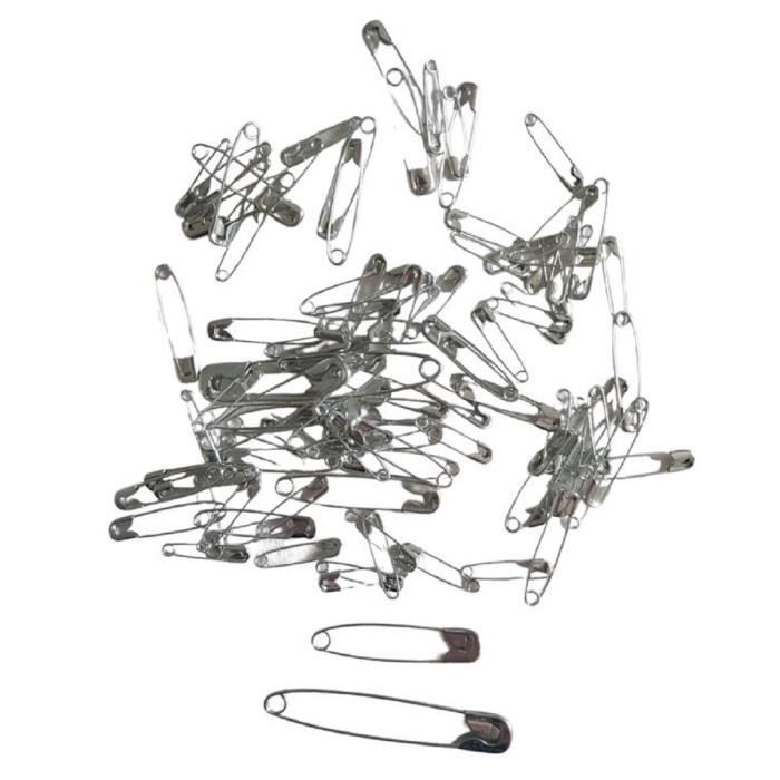 Lot De 100 épingles à Nourrice Colorées - Pour Tricot, Crochet, Couture, Bricolage Ou Emballage Cadeaux (tailles Variées, Métal Solide)