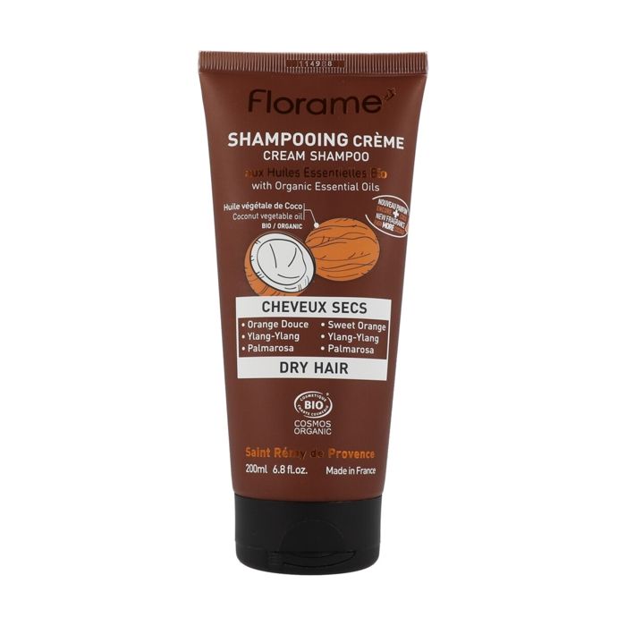 Florame Cheveux Shampooing Crème Cheveux Secs Bio 200ml