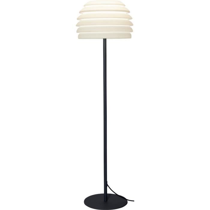 lampadaire d'extérieur champi résine 150cm - galix - eclairage 230v - interrupteur on/off