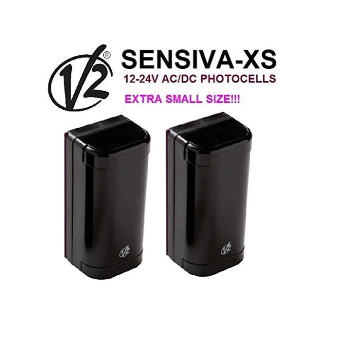 V2 SENSIVA-XS super petit 12-24V Photocellules infrarouge, capteur de sécurité avec plage de fonctionnement 20m.