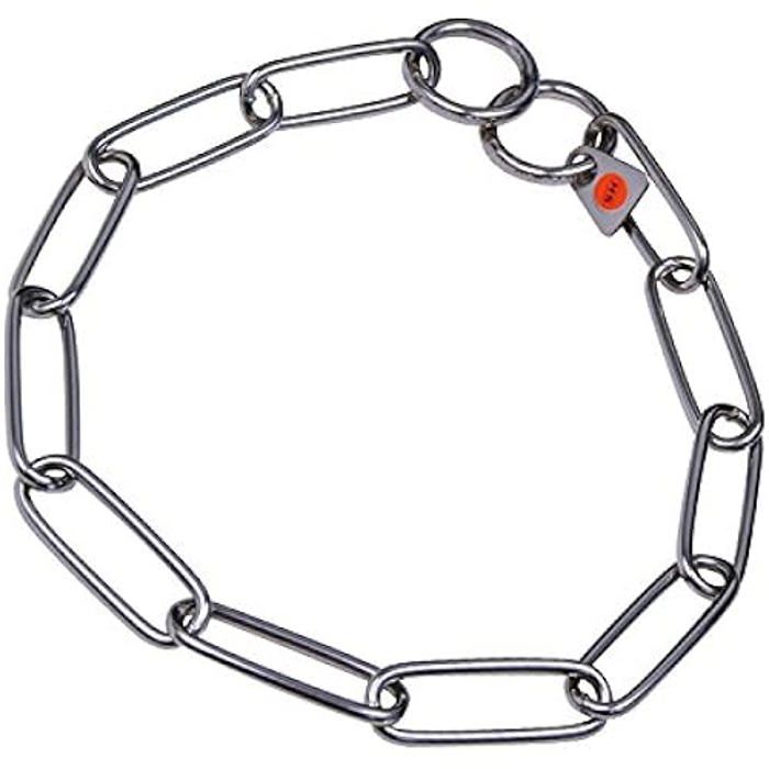 Collier HERM SPRENGER - Sprenger HS - Lien à Long en Acier Inoxydable - Convient aux Chiens à Poil Long et Mince