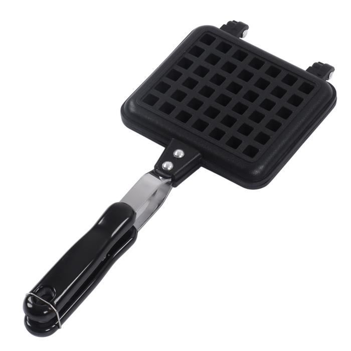 Gaufrier Manuel, Moule à Gaufres En Aluminium Pour Cuisinière Avec Revêtement Intérieur Antiadhésif Et Poignée - Electroménager