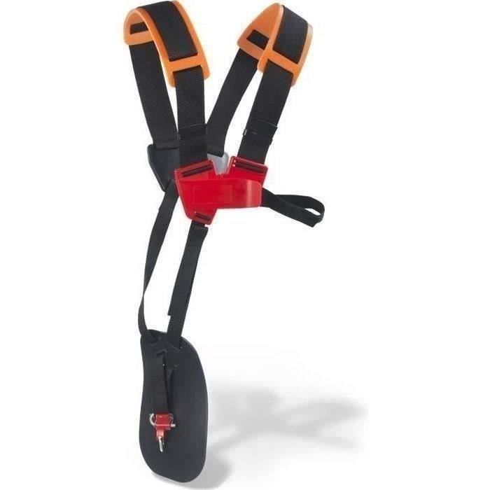 JARDIN PRATIC Harnais de débroussaillage TECOMEC avec rembourrage et réglage des bretelles