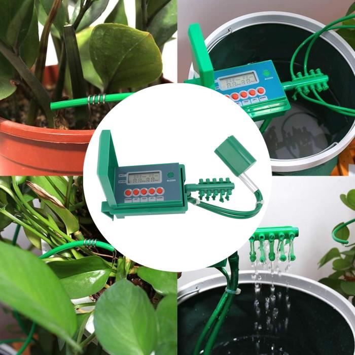 Kit D'arrosage Automatique Goutte à Goutte Avec Minuterie - Système D'irrigation Pour Plantes En Pot, Balcon, Jardin