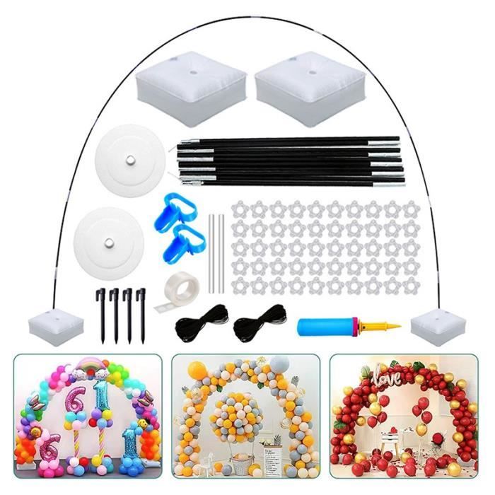 Kit D'arche à Ballons Réutilisable Yallove - Cadre Réglable, Facile à Assembler, Pour Décoration De Fête (ballons Non Inclus) - Hauteur Et Largeur Ajustables