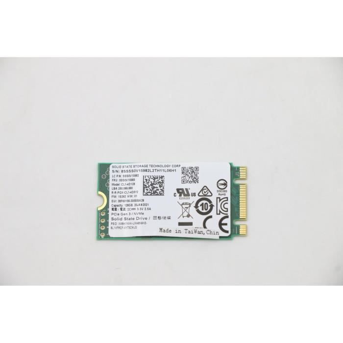 LITEON CL1 4D128 .2PCIE 2242 SSD LENOVO W125673009 - vue 1
