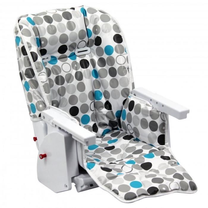 Housse d'assise pour chaise haute bébé enfant gamme Ptit - Ptit Stars Blanc  - Monsieur Bébé - Cdiscount Puériculture & Eveil bébé