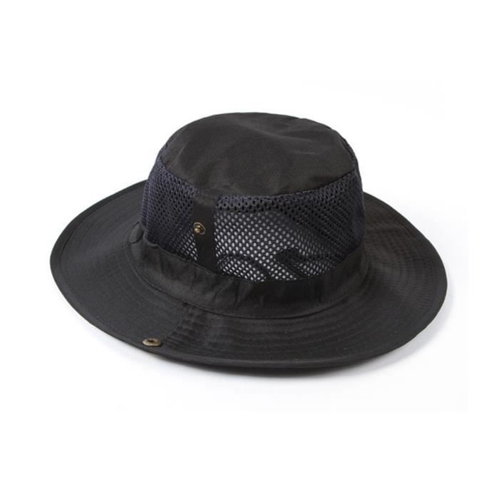 pour randonn/ée s/échage rapide Unimango Chapeau de p/êche /à grand bord pour protection UV camping voyages