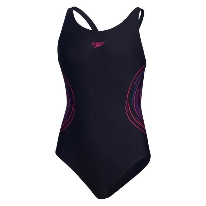 Maillot de bain 1 pièce - Speedo - Eco placement - Dos en X - Femme - Noir Maillot de bain 1 pièce - Speedo - Eco placement - Dos en X - Femme - Noir