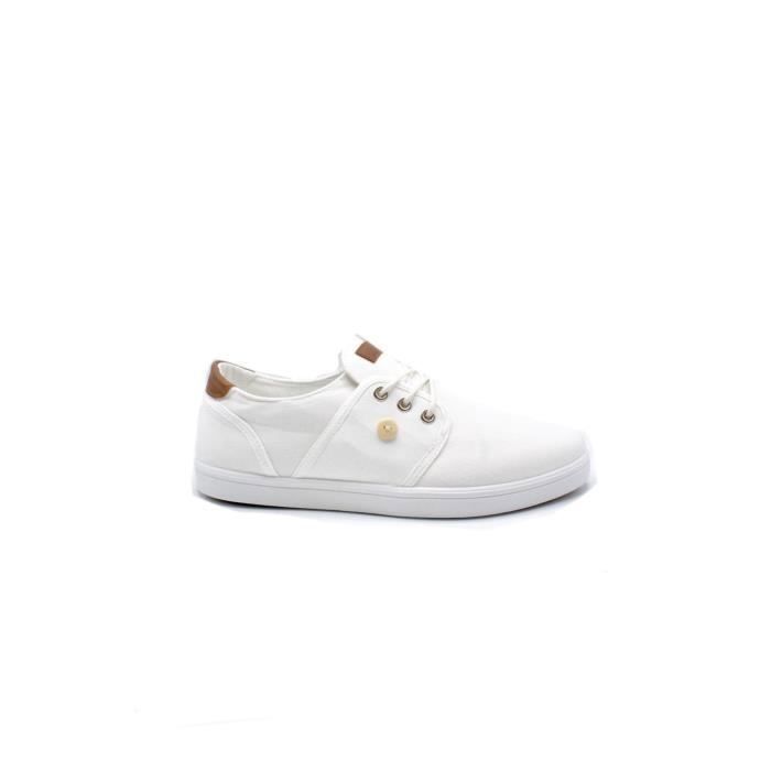 KEBELLO Baskets Hommes Homme Blanc