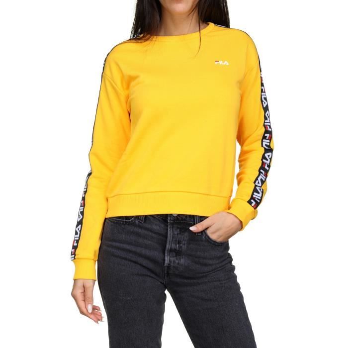 sweat fila femme jaune