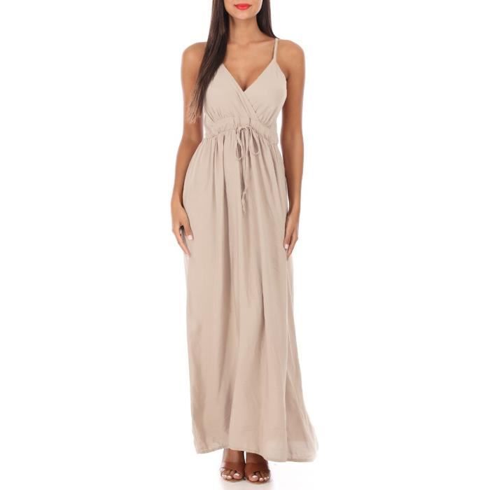 Robe cache coeur longue fluide 2025