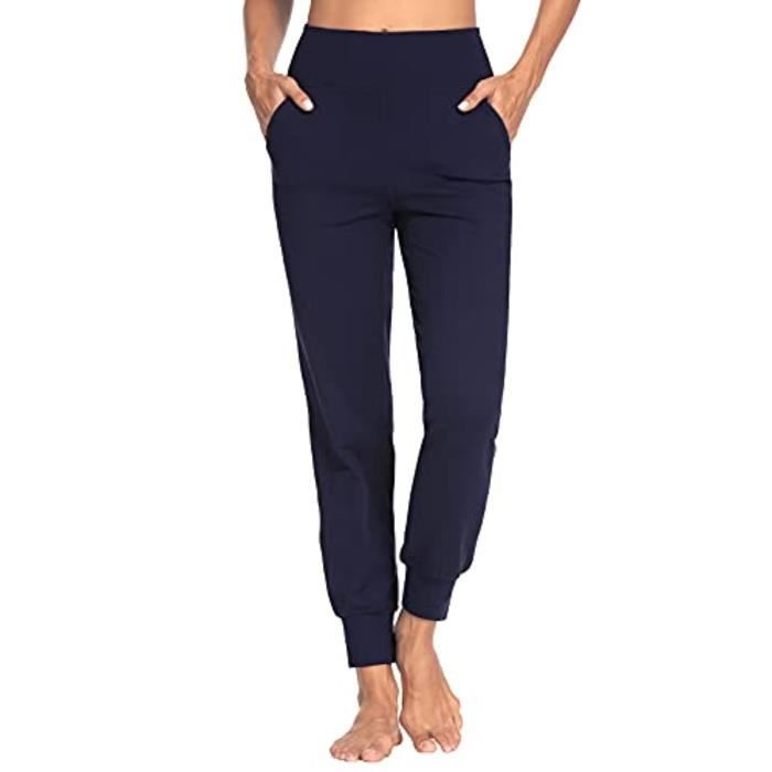 Pantalon Capri Léger En Coton Eskandar - Taille 2 (3) - Bleu Seersucker - Neuf Sans étiquettes