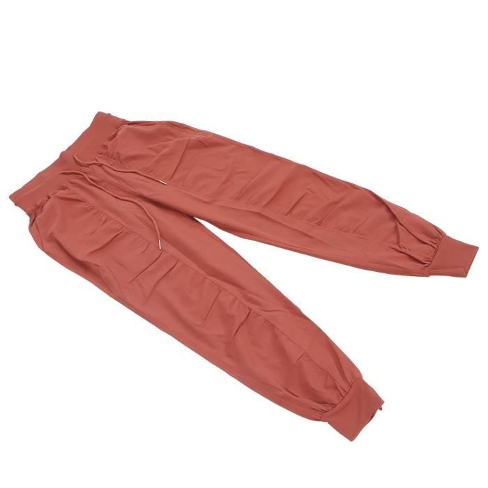 Homme Pantalon En Lin Pantalon Pantalon été Bouffant Pantalon De Plage Cordon Poche Avant Jambe