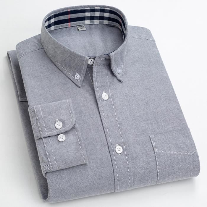 Chemise Homme En Coton Et Lin - Manches Longues, Col V, Décontractée, Parfaite Pour L'été Et Les Grandes Tailles