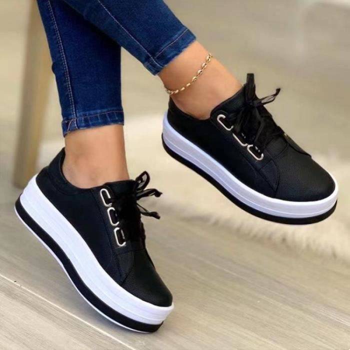 chaussure femme basket femme chaussures vulcanisées sneakers femme mode femme  Baskets légères en maille pour femmes, chaussures de sport, tennis, de  marche, décontractées, respirantes, à semelle plate, grande taille -  AliExpress