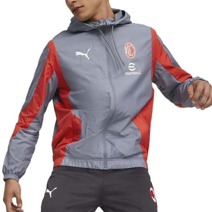 Veste Prematch Milan AC 2023/24 noir/rouge XL Cdiscount Sport