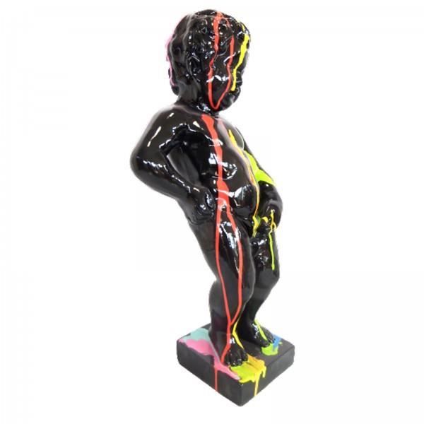 Statue en résine Mickey multicolore fond noir 00 cm : H 30 cm L 20 l 17