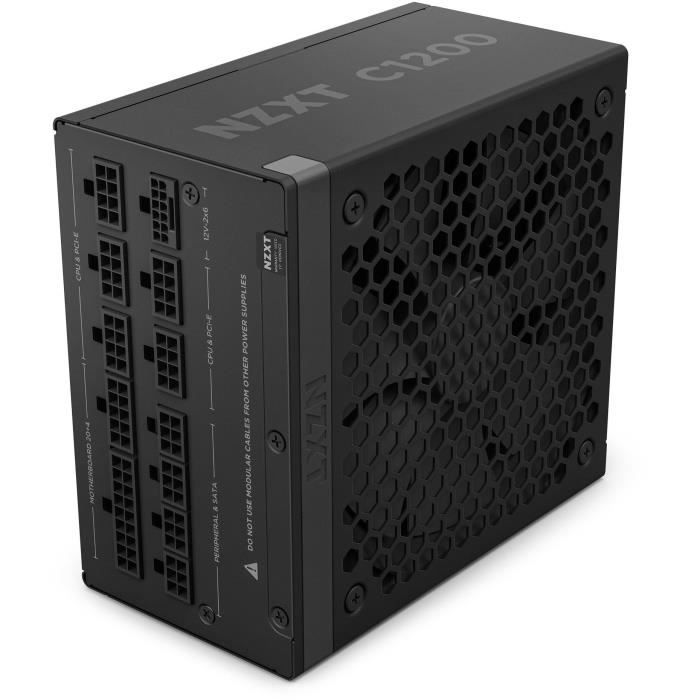 NZXT C1200 Gold ATX 3.1 – Alimentation entièrement modulaire et silencieuse pour jeux vidéo sur PC – 1200 watts – 80 PLUS Gold –