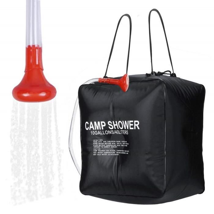 avec Tuyau Amovible et Interrupteur Marche/arrêt Sac de Douche Solaire de Douche de Camping 10 gallons / 40L Douche de Jardin Solaire Portable pour Nager en Plein air Voyage randonnée avec Tuyau Amovible et Interrupteur Marche/arrêt Sac de Douche Solaire de Douche de Camping 10 gallons / 40L Douche de Jardin Solaire Portable pour Nager en Plein air Voyage randonnée
