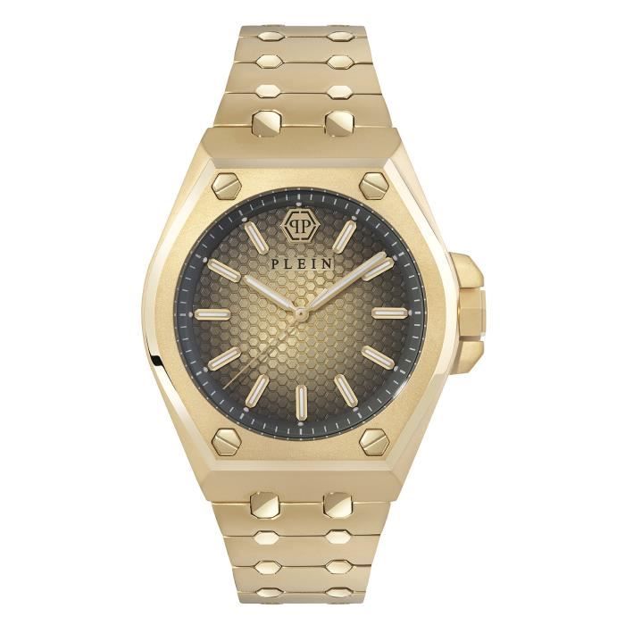 Montre Philipp Plein - Hommes - PWPMA0324 - Acier inoxydable doré - Etanche 5 ATM
