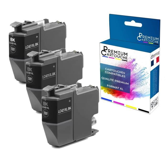 Lot De 10 Cartouches LC421 Compatibles Brother – Pour Imprimantes DCP-J1050DW Etc.