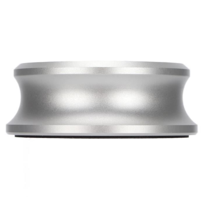 Stabilisateur De Poids Pour Platine Vinyle Alnicov - Pince Disque LP Argent - Améliorez Votre Écoute