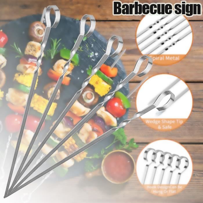 Big Green Egg - Brochettes Flexibles En Acier Inoxydable