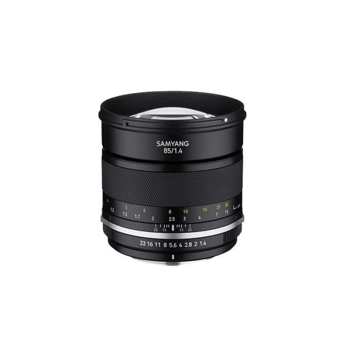SAMYANG Objectif 85mm f/1.4 MF MK2 compatible avec Nikon Garanti 2 ans