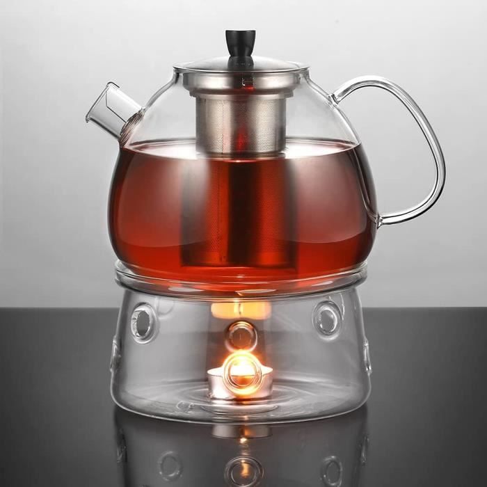 THÉIÈRE EN VERRE ET FILTRE VERRE - 1,2 L