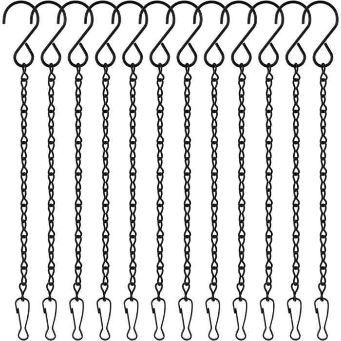 5 Chaînes De Suspension En Plastique Pour Jardinières - Crochets Réutilisables Pour Petits Pots De Fleurs - Jardin, Balcon, Intérieur