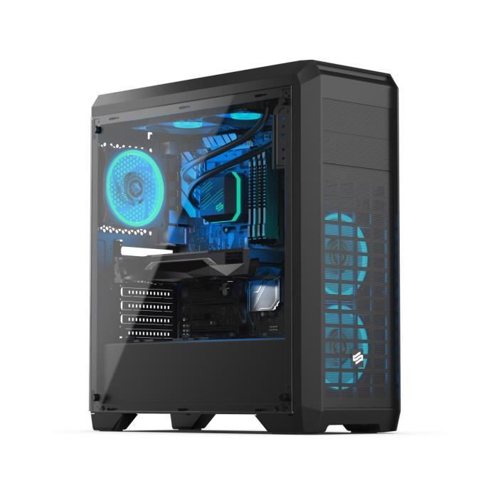 Ordinateur de bureau PC Gamer, AMD Ryzen 3, RX570, 1To HDD, 8 Go RAM, Win 10. Ref: UCM6090I1I1HF pas cher Ordinateur de bureau PC Gamer, AMD Ryzen 3, RX570, 1To HDD, 8 Go RAM, Win 10. Ref: UCM6090I1I1HF pas cher