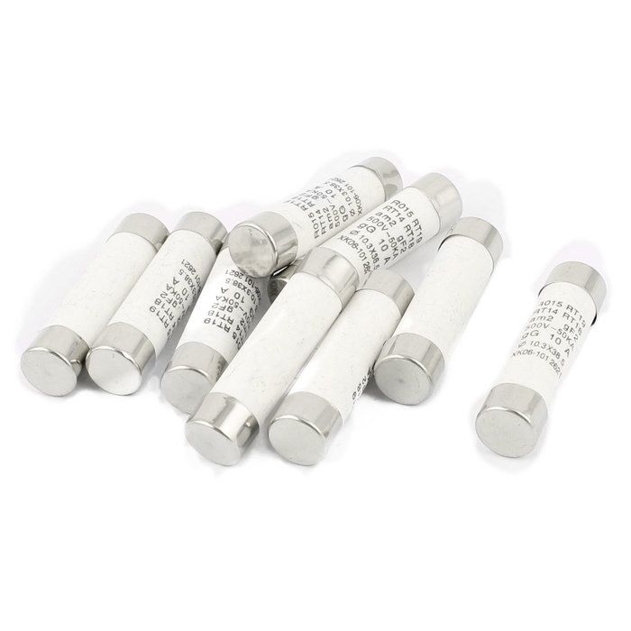 Lot De 5 Fusibles Céramique Rapides 500V 0.5A 6x30mm - Marque Uxcell, Pour Dépannage
