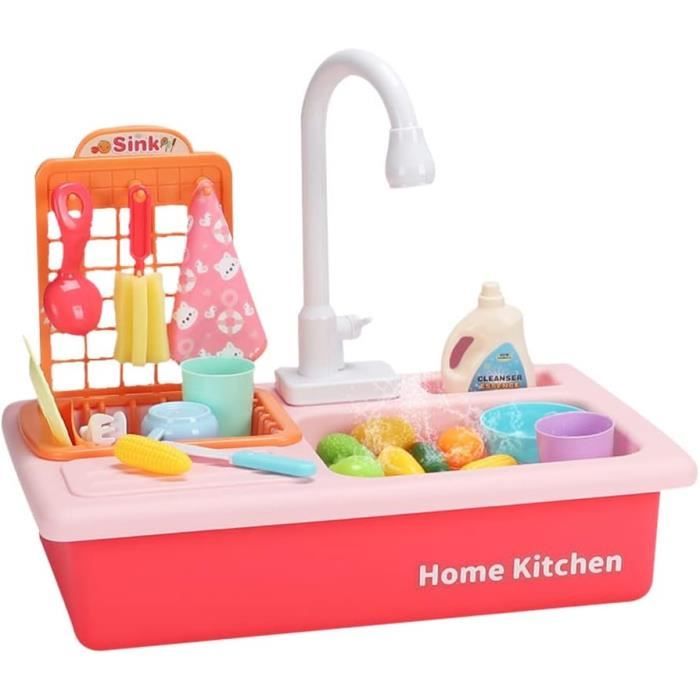 Évier De Jeu Avec Eau Courante, Jouet D'évier De Cuisine Avec Robinet D Chaude Electrique Ameliore Jouet De Peche En Etang Flottant Jouet De Lave Vaisselle Pour Enfants 86826177