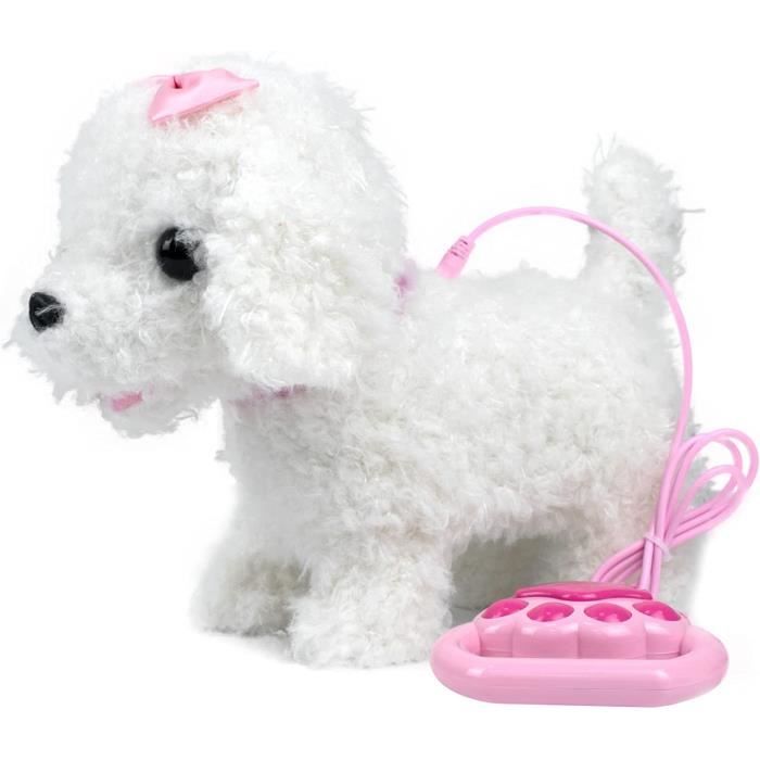 Chien Jouet Enfant, Chien de Compagnie interactif électronique, Peluches et  Animaux Interactifs, Marche, aboiement, remue la Queue - Cdiscount Jeux -  Jouets