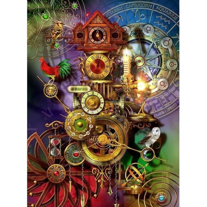 Kit Peinture Diamant 5D - Instrument De Musique - Toile 30x40 Cm - Diamants Ronds Et Outils Inclus