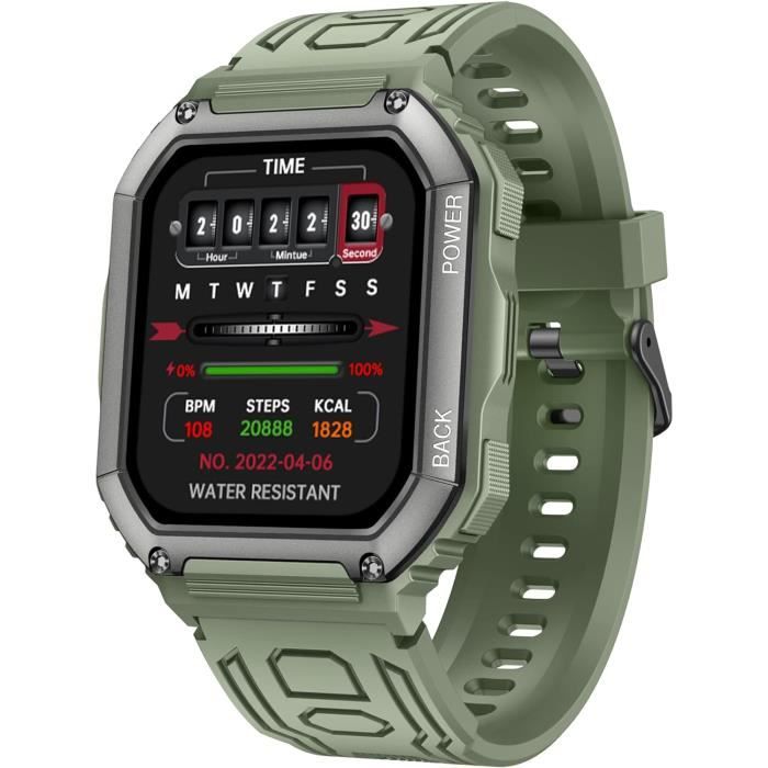Montre Intelligente Radiant Hollywood - Moniteur Cardiaque, Tension, Sommeil - Compatible Android IOS