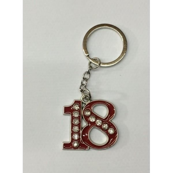 Portachiavi 18 Anni Bomboniera Compleanno Gadget Festa Party Regalo