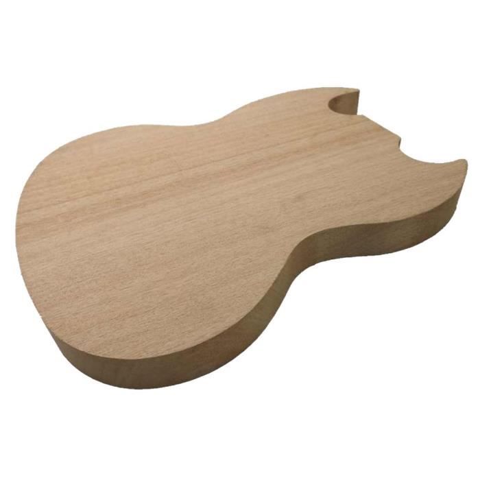 droitier acajou SEMI corps creux guitare électrique Kit de bricolage gdes260 pour Student & luthier projets Grand guitare solide acajou Tilleul avec splated érable placage supérieur