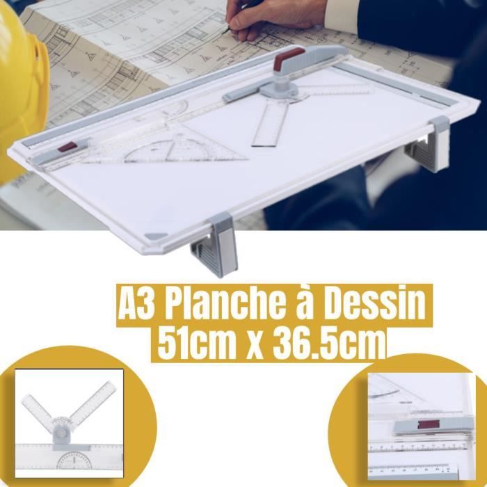 Planche à Dessin A3 Mont Marte - Bois De Hêtre Inclinable Avec Bande Élastique