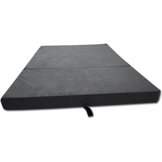 Matelas de couchage gris douteur - matelas pliable - 120x200x10 cm - matelas de camping