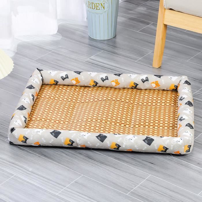 Meilleurs prix pour Coussin pour chien et chat - Chenil - Tapis de glace dété - Gris - 70*55cm