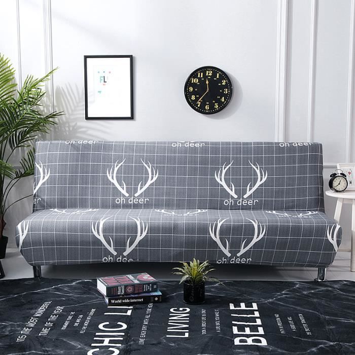 Housse De Canapé Clic Clac 3/2 Places Couverture De Canape sans Accoudoir Extensible Revêtement De Canapé sans Bras Protecteur Sofa Protector (Color : S, Size : 160-185cm/63-72.8in Housse De Canapé Clic Clac 3/2 Places Couverture De Canape sans Accoudoir Extensible Revêtement De Canapé sans Bras Protecteur Sofa Protector (Color : S, Size : 160-185cm/63-72.8in