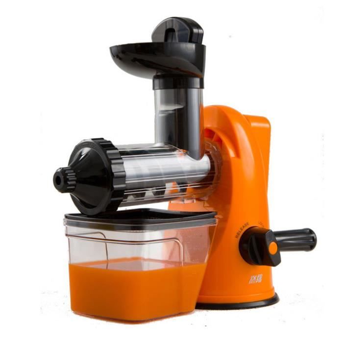 XBootsMalone extracteur de jus manuel - healthy juicer - Orange - Cdiscount  Maison