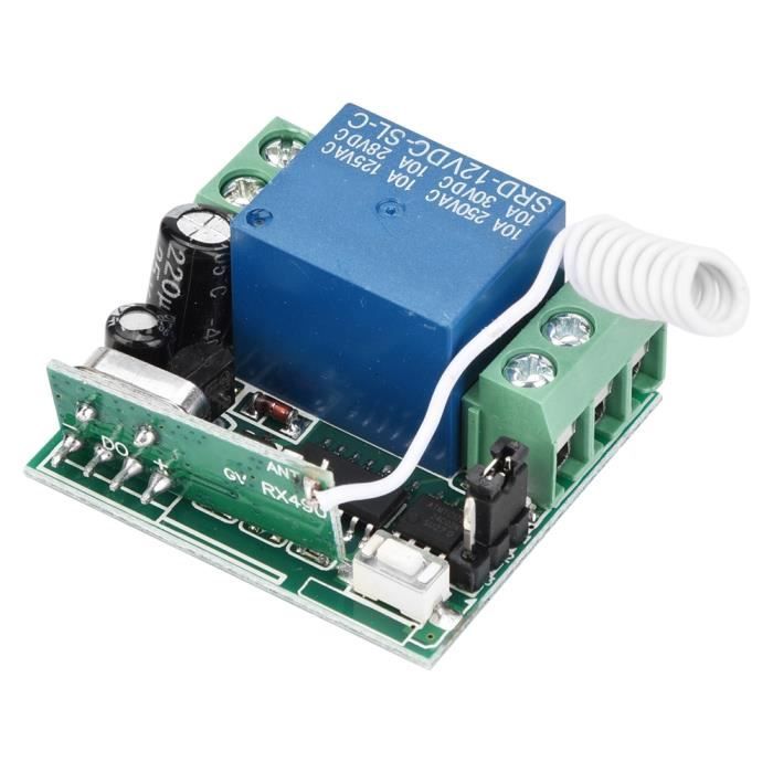Rf Module Relais YOSOO relais RF sans fil 433MHz sans fil RF relais télécommande ...