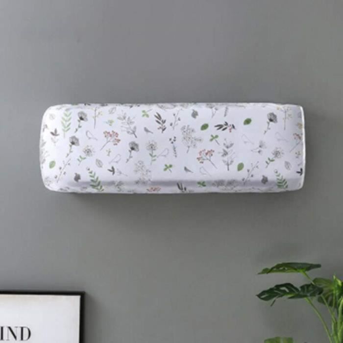Housse De Protection Pour Climatiseur Mural - Taille Ajustable 80-103cm, 100% Polyester, Anti-poussière Et Décoration Murale (Beige) - 13