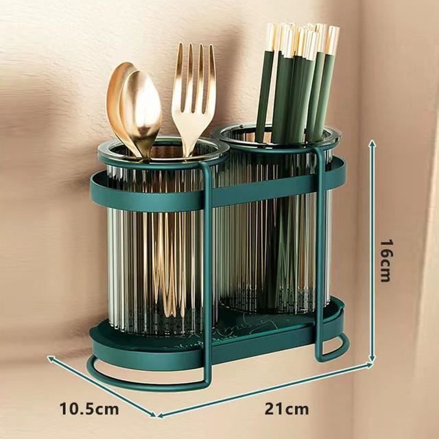 Repose-cuillère Double Fente Avec Plateau D'égouttement – Support Pour Spatule, Louche, Pince, Rangement De Cuisine Pratique
