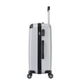 Valise Trolley Moyenne 4 roues 65cm ABS Rigide "Corner" Gris Silver - Trolley ADC-1